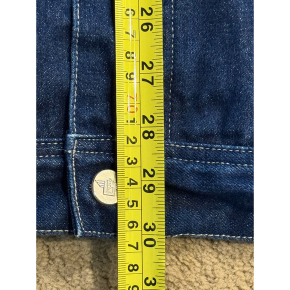 Pure Playaz Denim Jacket Mens Size XL Jean Jacket Pockets Y2K Embroidered - Picture 5 of 6